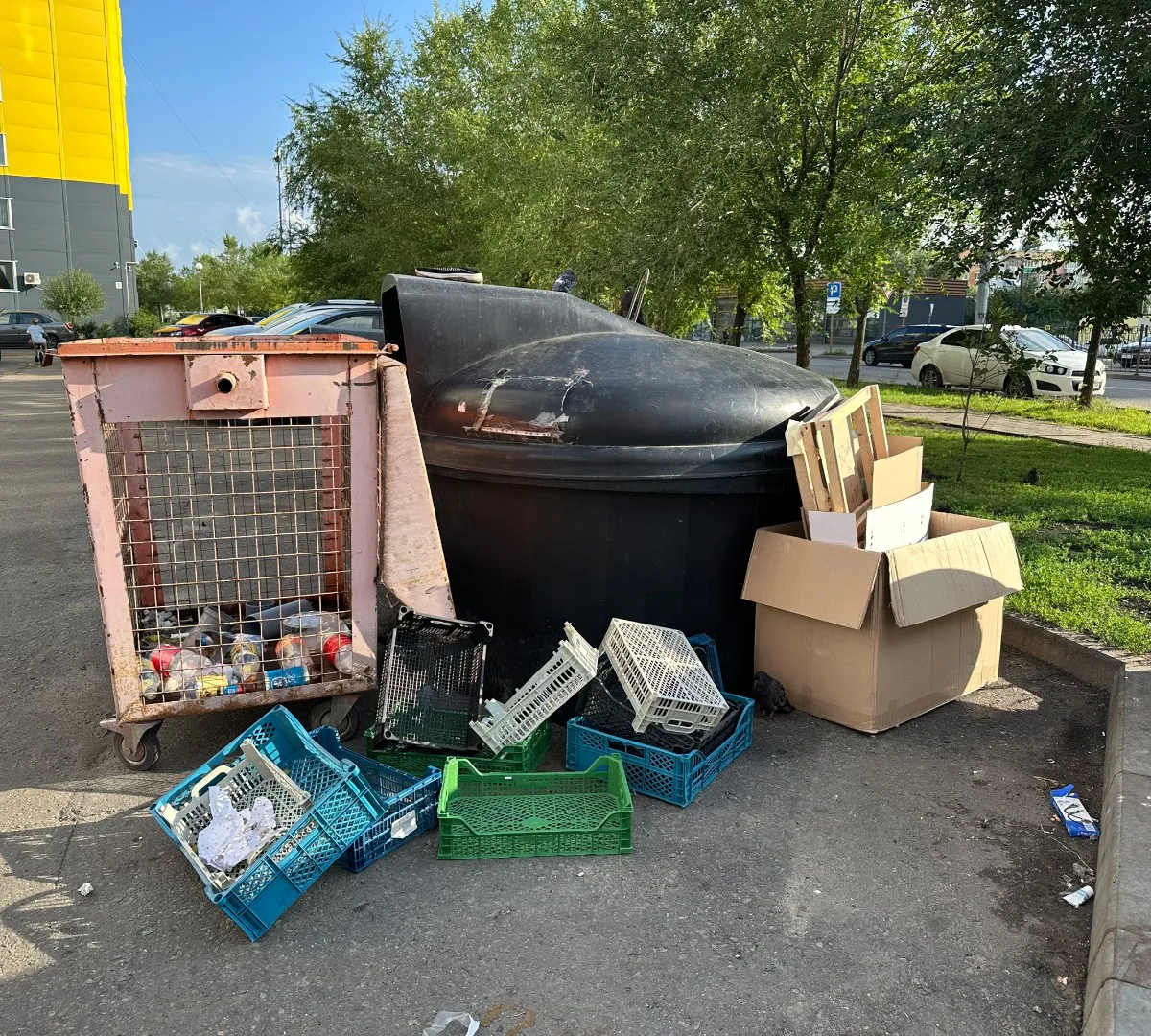 В Новозыбкове ликвидируют мусорную площадку на улице Кубановской