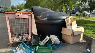 В Новозыбкове ликвидируют мусорную площадку на улице Кубановской