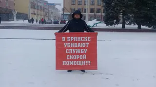 Брянские коммунисты провели социальные пикеты к приезду зама Полпреда