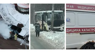 ДТП с маршруткой и сгоревший "Мерседес": главные новости минувших выходных 