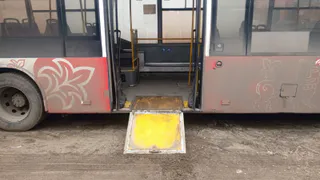 В автобусах Владимира откидные платформы для колясок оказались нерабочими