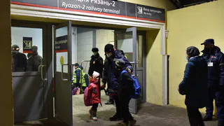 Вечером 22 февраля на вокзал Рязань-2 прибыл поезд с 793 беженцами из Донбасса