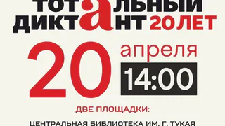 В 20-й раз: в Нижнекамске «Тотальный диктант» состоится 20 апреля