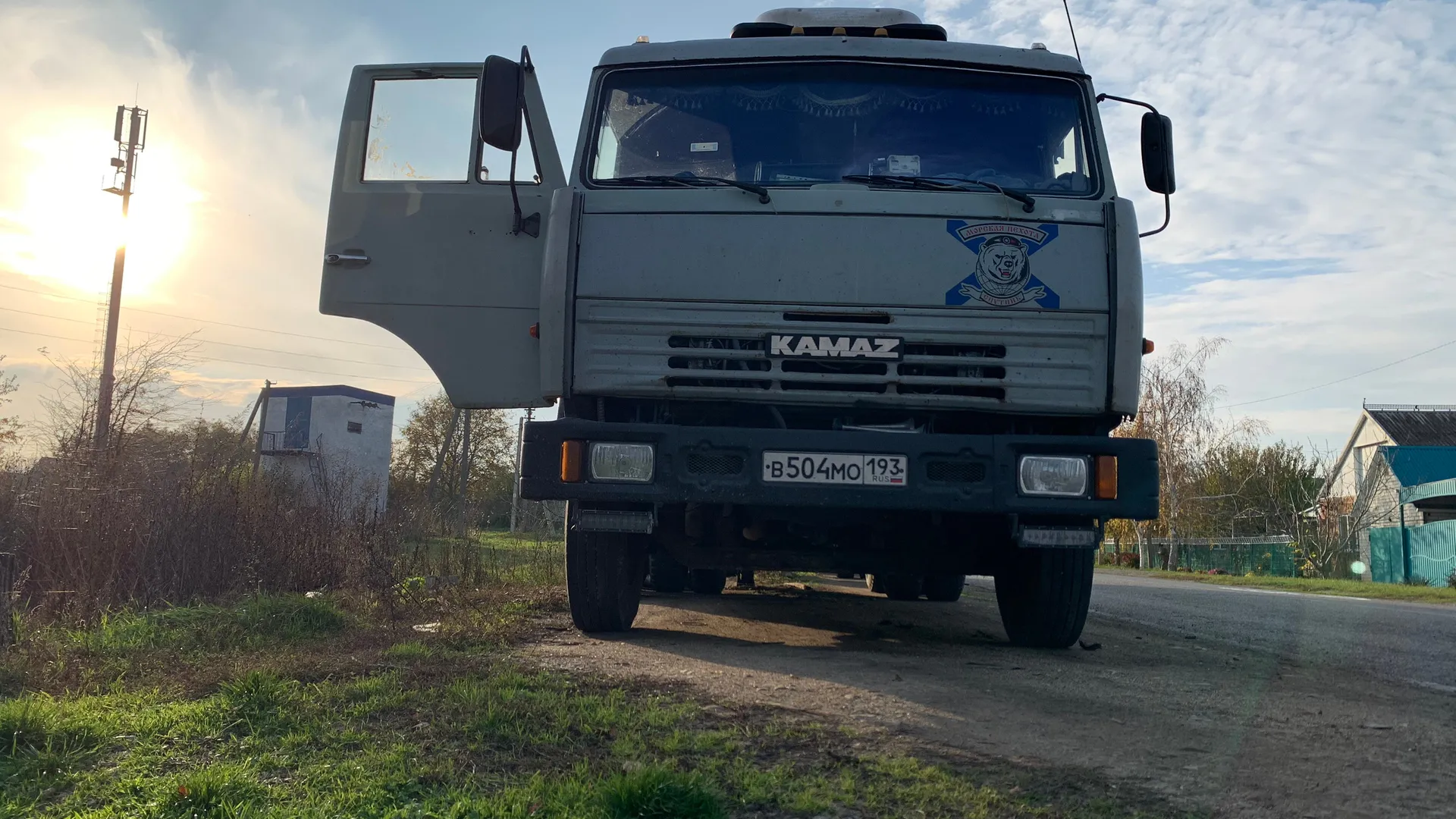 В Михайловском округе врезались 2 «КамАЗа»