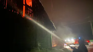 На железнодорожной станции в Киржачском районе произошел пожар