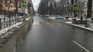 ДТП в центре Рязани: водитель иномарки сбил пешехода на зебре