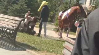 Жители Рязани засняли драку двух девушек в сквере у цирка