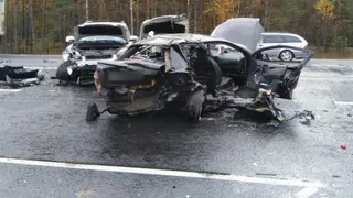 В жуткой аварии под Брянском пострадали мужчина и девушка