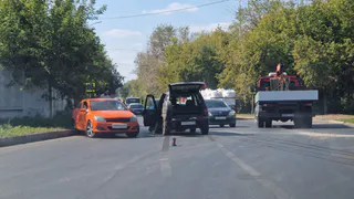 На Михайловском шоссе в Рязани произошла авария с внедорожником