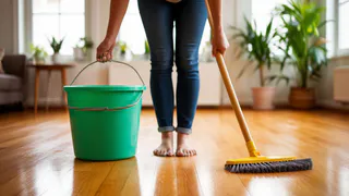 Узнала, как моют полы в клининге — и перестала таскать ведро. Теперь уборка в два раза быстрее, а результат — лучше