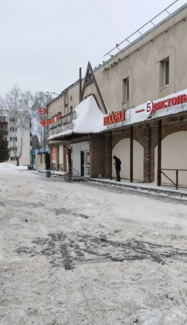 Жительница Нижнекамска сломала ногу на скользкой плитке у входа в магазин