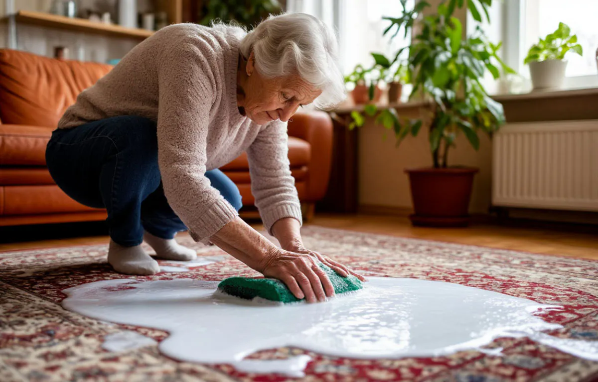 85-летняя бабушка никогда не выбивает ковер, но он идеально чистый. Секрет — в двух простых ингредиентах с кухни