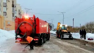 В Чебоксарах началась борьба с талыми водами и снегом с крыш