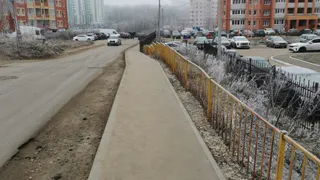 На одной из улиц Владимира был построен тротуар