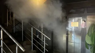 В Кольчугине загорелась гостиница «Грин Гарден»