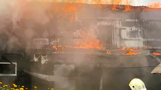 Крупный пожар в СНТ в Чувашии: огонь уничтожил два дачных дома