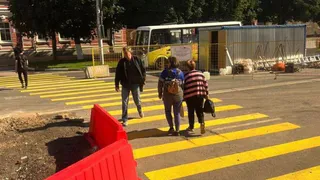 Разметка появилась на пешеходном переходе Первомайского проспекта