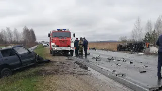 Есть погибший: под Касимовом столкнулись грузовой “Мерседес” и “Нива-Шевроле”