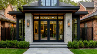 Причины, почему в США у многих нету заборов, а в домах входные стеклянные двери. У нас же строят из принципа: мой дом – моя крепость