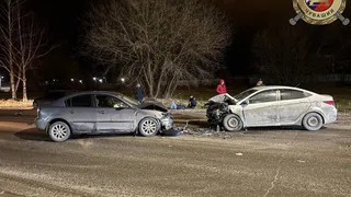 В Чувашии в ДТП с двумя автомобилями пострадали люди