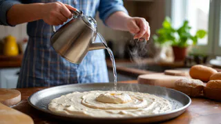 В тесто всегда надо лить кипяток - и вот почему. Без этого выпечка будет хуже некуда - запоминайте хитрость 