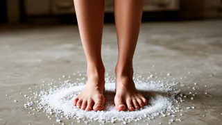 Натираю ноги солью - и прыгаю от радости: пяточки как у младенца - реально рабочий способ