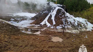 Пожарные в Коми оперативно ликвидировали возгорание битума