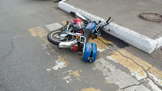 В Нижнекамске столкнулись мопедист и "Калина"