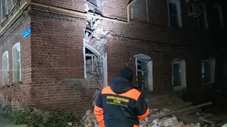 В центре Владимира обвалилась стена жилого дома