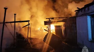 Под Муромом сгорел деревенский дом с постройками