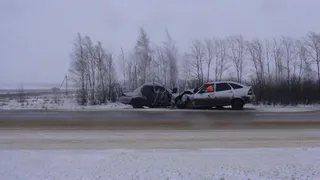 В Рязанской области «Хендай Соната» столкнулась с иномаркой