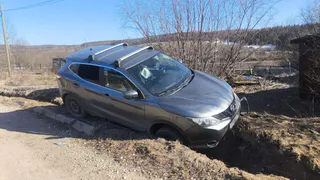 В Коми пьяный водитель закончил поездку в кювете