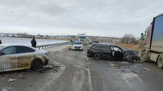 В Рязанской области на трассе Р-22 «Каспий» произошла массовая авария