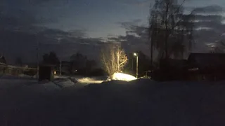 Село Борок: водителя ездят в полной темноте