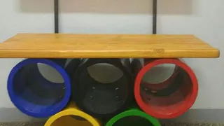 Нижнекамские школьники создали интересные скамейки