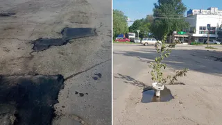 Памятник "Рязанской колдобине": яму на пересечении Коломенской и Западной заделали