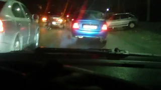 На Северной окружной столкнулись сразу несколько автомобилей