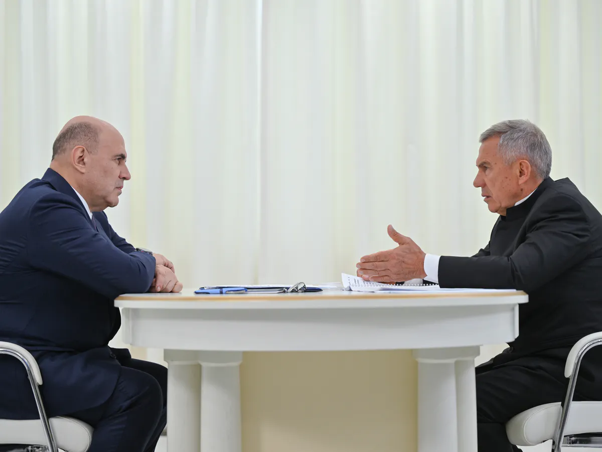Рустам Минниханов встретился с Михаилом Мишустиным