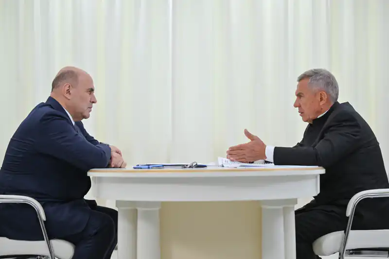 Рустам Минниханов встретился с Михаилом Мишустиным