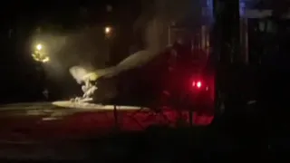 В Рязани на улице Бирюзова ночью горел автомобиль