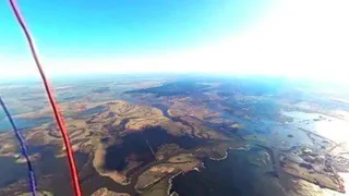 Воздухоплаватели сделали панорамный снимок разлива Оки‍