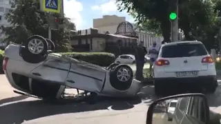 “Лада Калина” и “Фольксваген Тигуан”: в центре Рязани произошло ДТП