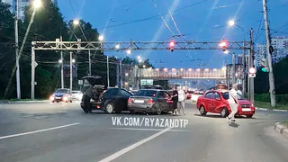 В Рязани произошло тройное ДТП на Московском шоссе