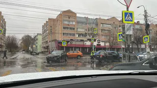 В Рязани произошла дорожная авария на одном из перекрестков