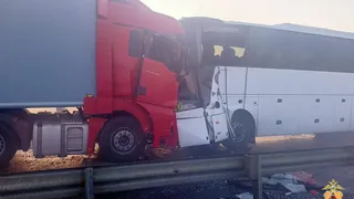 В Рязанской области в ДТП погиб водитель автобуса и пострадали 13 человек