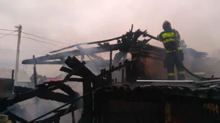 В п. Большое Полпино сгорел частный дом.