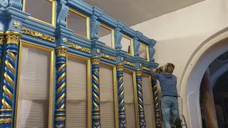 В Вознесенском храме Рязани реставрируют иконостас благодаря помощи прихожан