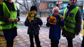 В Ряжске сотрудники Госавтоинспекции провели акцию «Весну встречай, ПДД соблюдай»