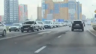 В сторону Солотчи: на выезде из Рязани образовалась большая пробка