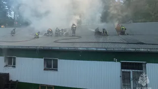 В Вязниках произошёл крупный пожар в производственном здании
